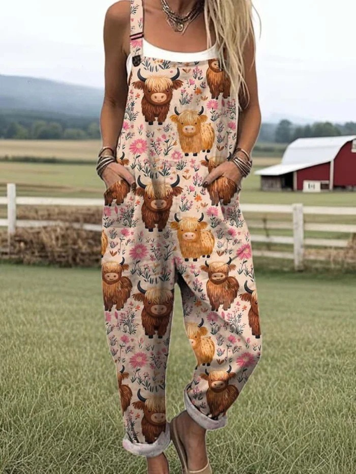 Sunny | Women's Cotton Adjustable Strap Loose-Fit Overall Jumpsuit Carol & Margaret Wilmington