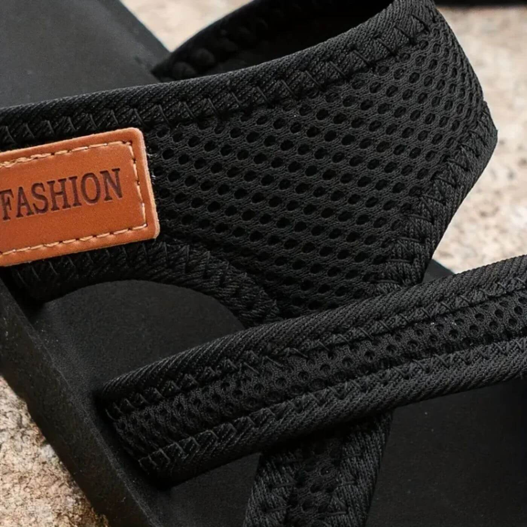 Tavi | Women's Breathable Mesh Crossover Toe Ring Flat Sandals Carol & Margaret Wilmington
