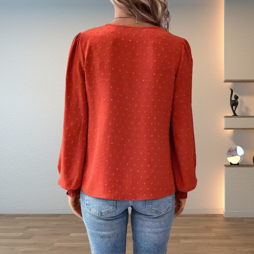 Thea | Women's Elegant Lightweight Lace Detail Blouse Carol & Margaret Wilmington