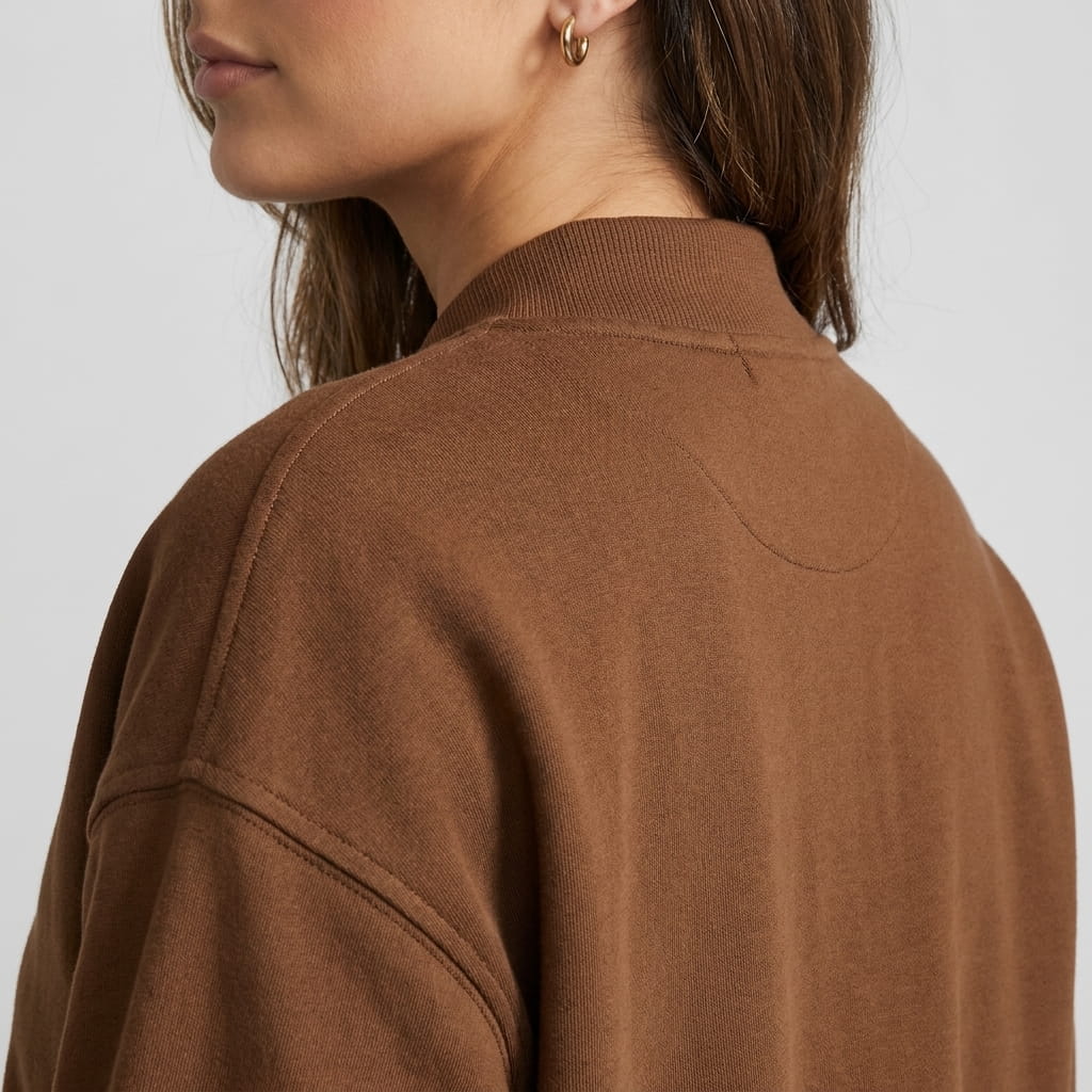 Lalage | Women's Relaxed Knit-Trim Bomber Jacket