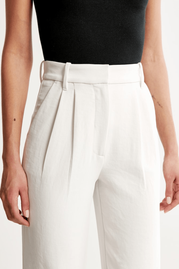 Vera | Women's Stretch High-Waist Pleated Straight-Leg Trousers Carol & Margaret Wilmington