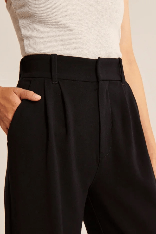 Vera | Women's Stretch High-Waist Pleated Straight-Leg Trousers Carol & Margaret Wilmington