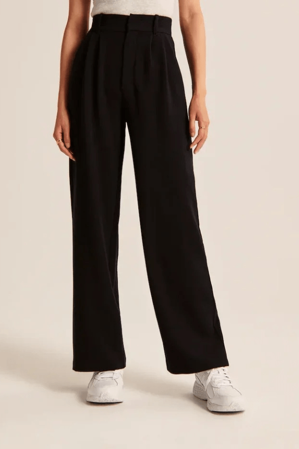 Vera | Women's Stretch High-Waist Pleated Straight-Leg Trousers Carol & Margaret Wilmington
