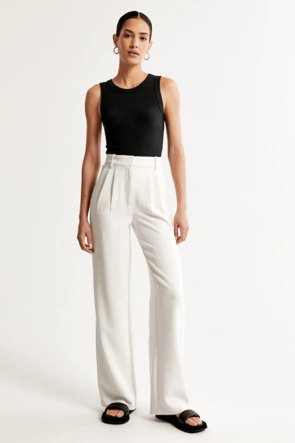 Vera | Women's Stretch High-Waist Pleated Straight-Leg Trousers Carol & Margaret Wilmington