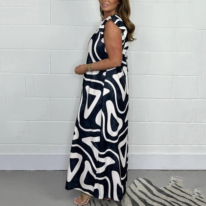 Vesper | Women's Satin Flutter Sleeve V-Neck Wide-Leg Jumpsuit Carol & Margaret Wilmington