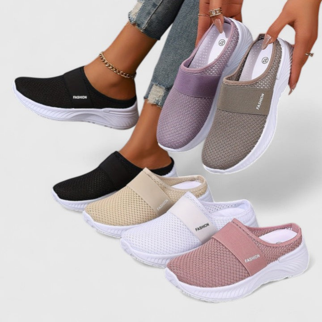 Willa | Women's Breathable Mesh Slip-On Platform Sneakers Carol & Margaret Wilmington