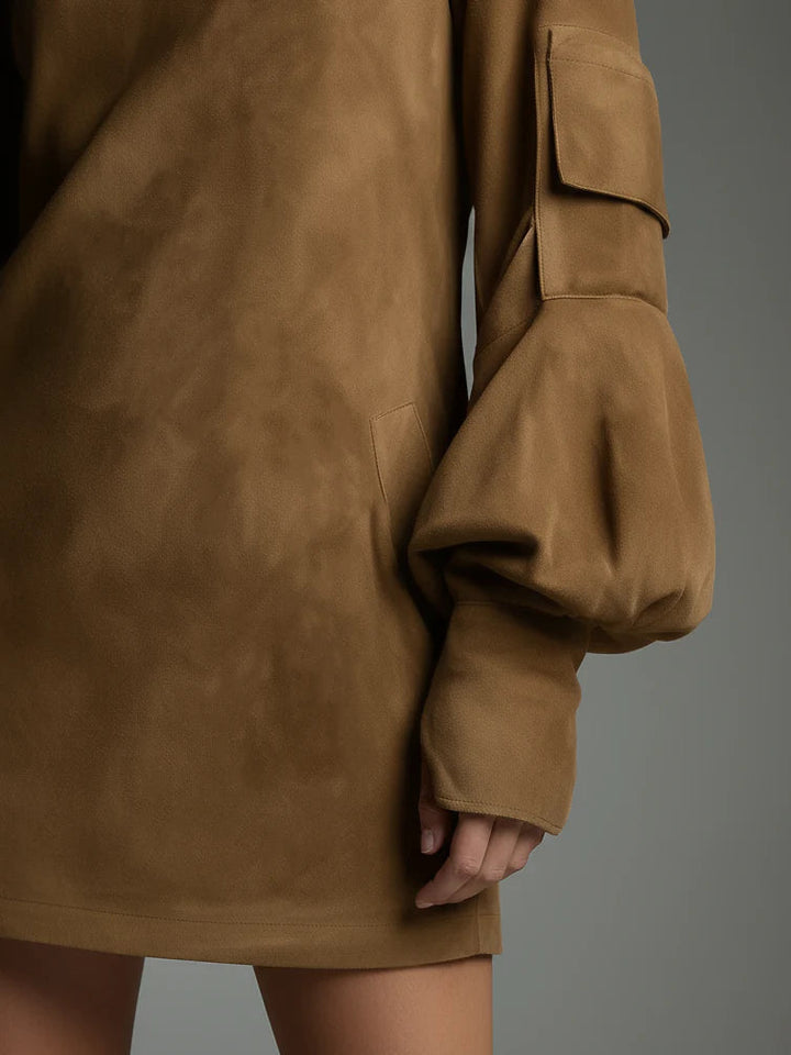 C&M® | Suede Turtleneck Mini Dress Carol & Margaret Wilmington