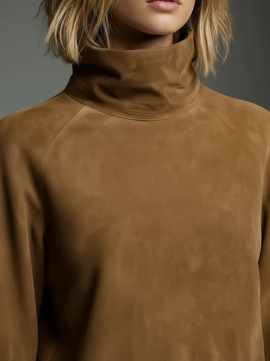 C&M® | Suede Turtleneck Mini Dress Carol & Margaret Wilmington