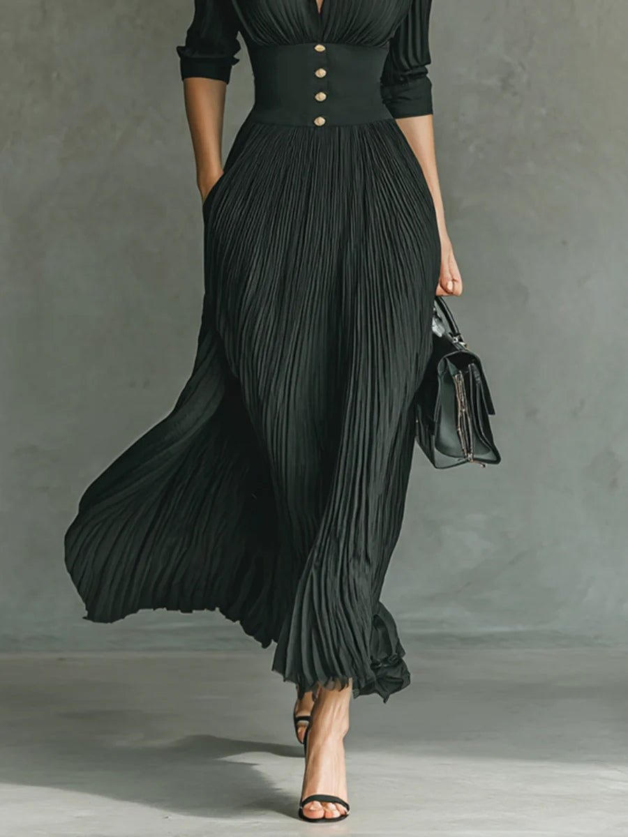 C&M® - Chic Fitted Waist Dress Carol & Margaret Wilmington