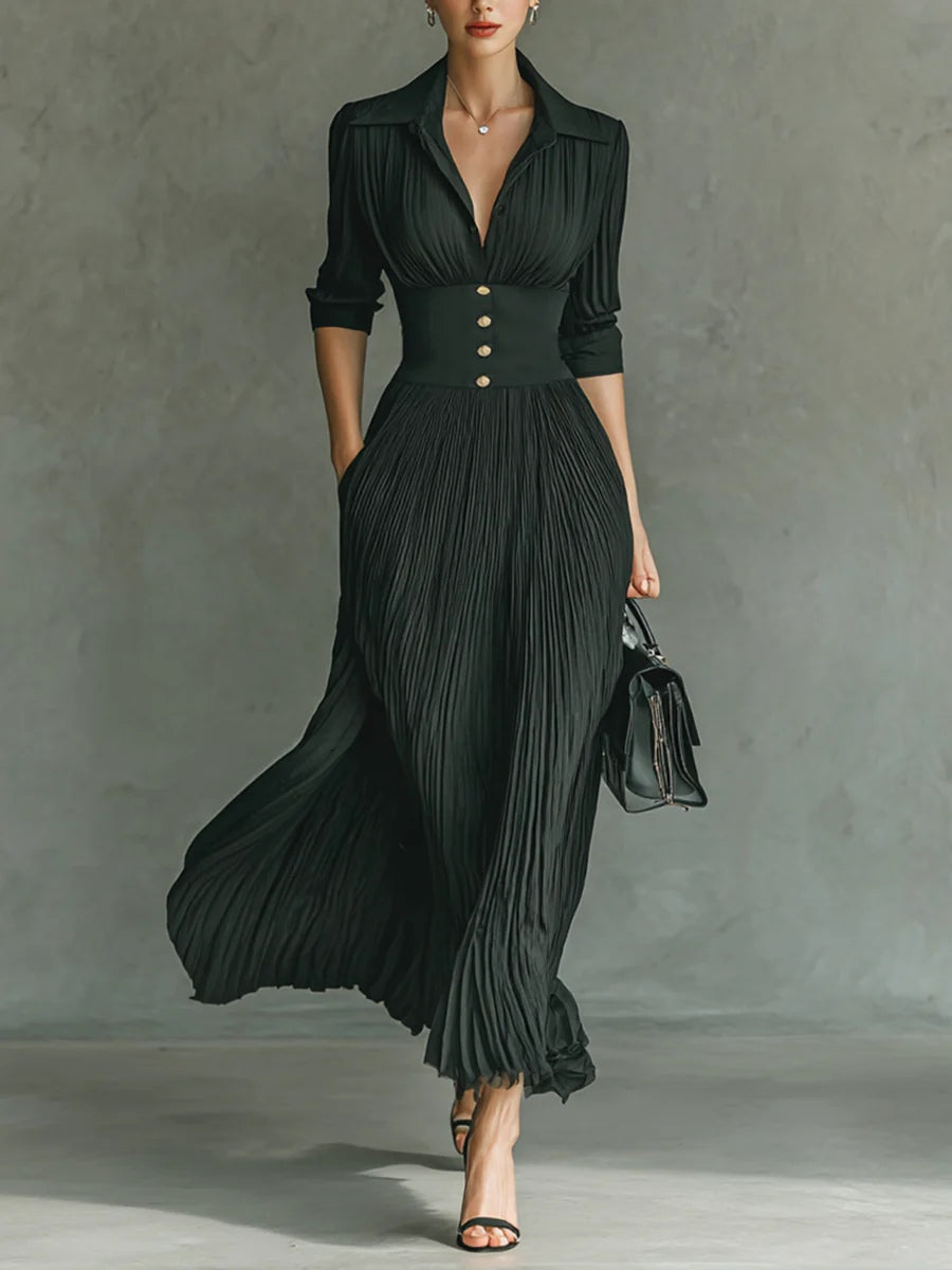C&M® - Chic Fitted Waist Dress Carol & Margaret Wilmington