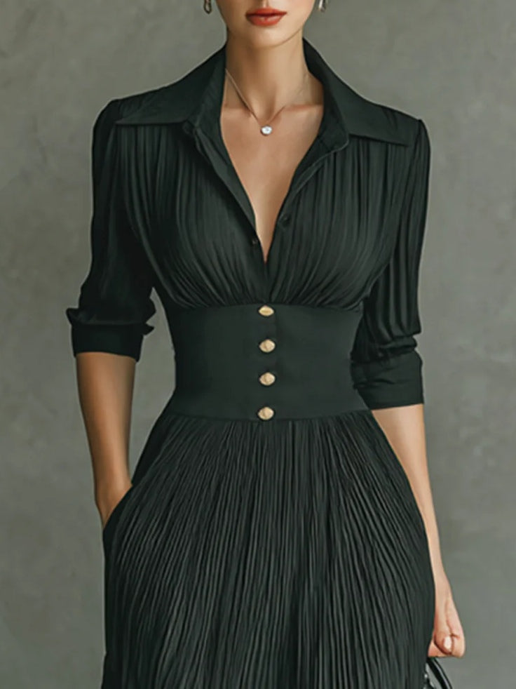 C&M® - Chic Fitted Waist Dress Carol & Margaret Wilmington