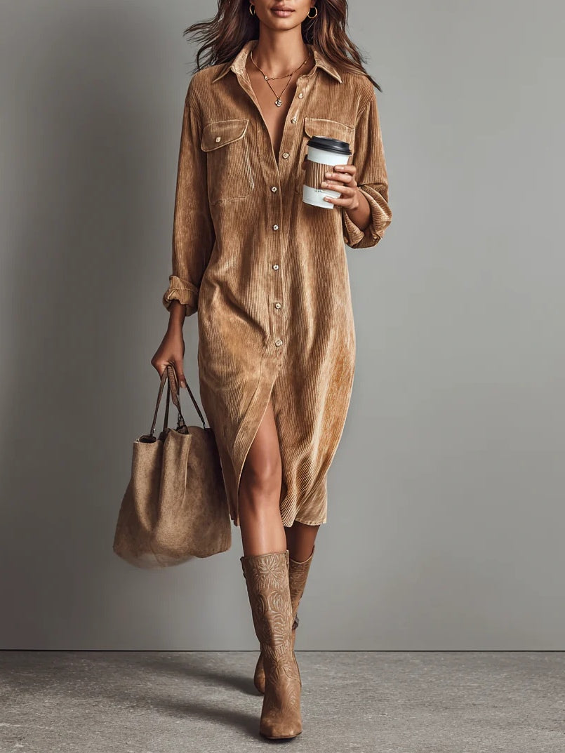 C&M® - Chic Flared Hem Dress Carol & Margaret Wilmington