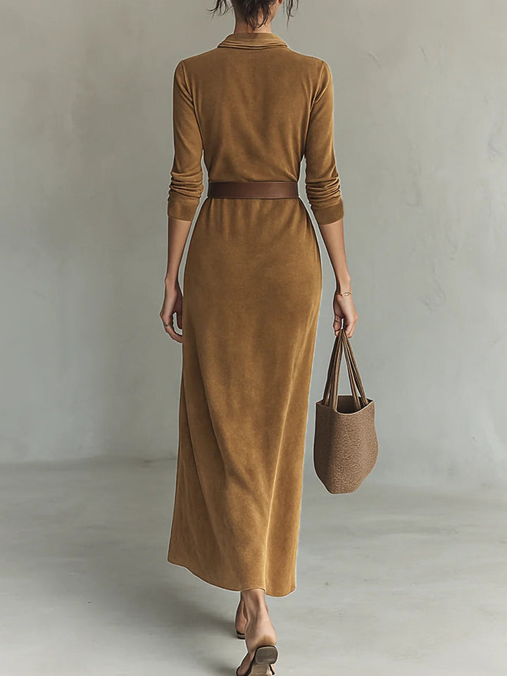 C&M® | Deep-V Belted Maxi Dress Carol & Margaret Wilmington