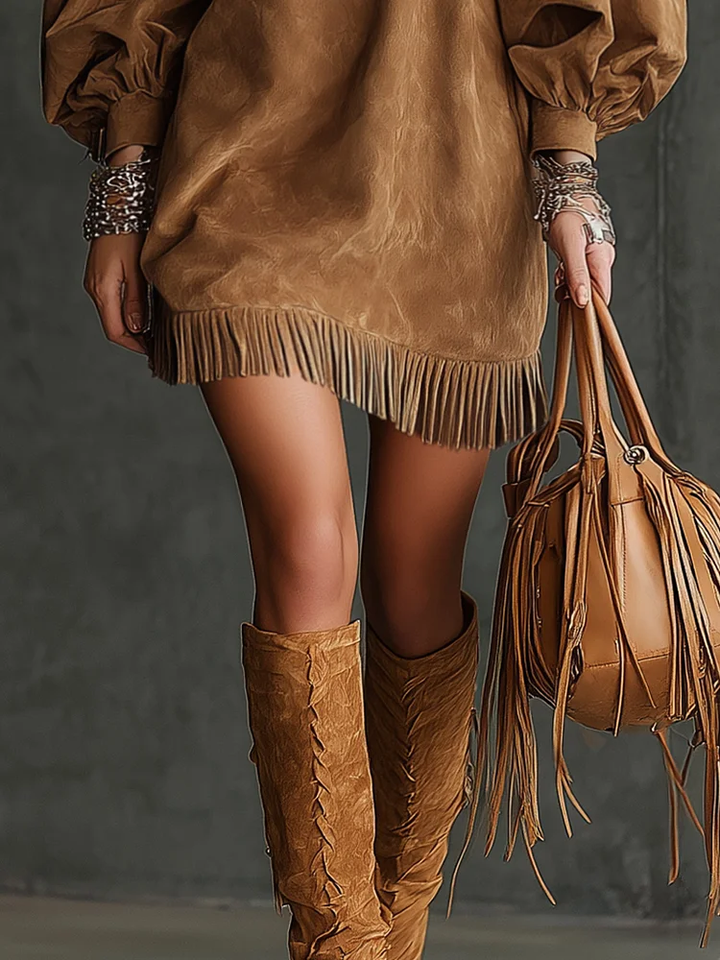 C&M® | Suede Mini Dress Carol & Margaret Wilmington