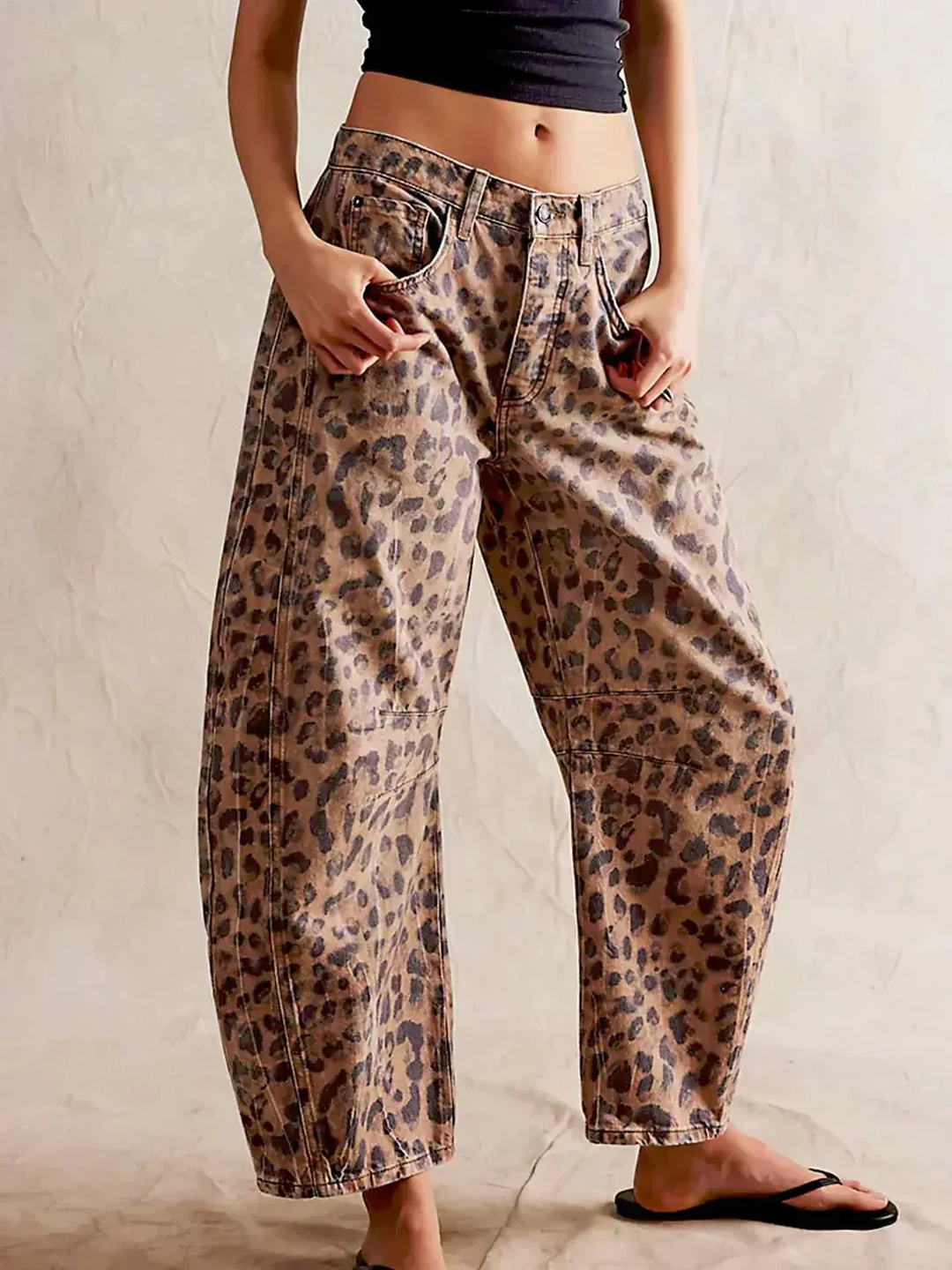 Zara | Women's Denim Low-Rise Barrel Leg Pants Carol & Margaret Wilmington