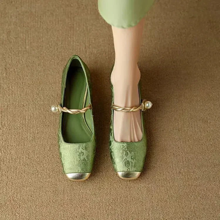 Gaetana | Women's Embellished Block-Heel Strappy Mary-Jane Pumps