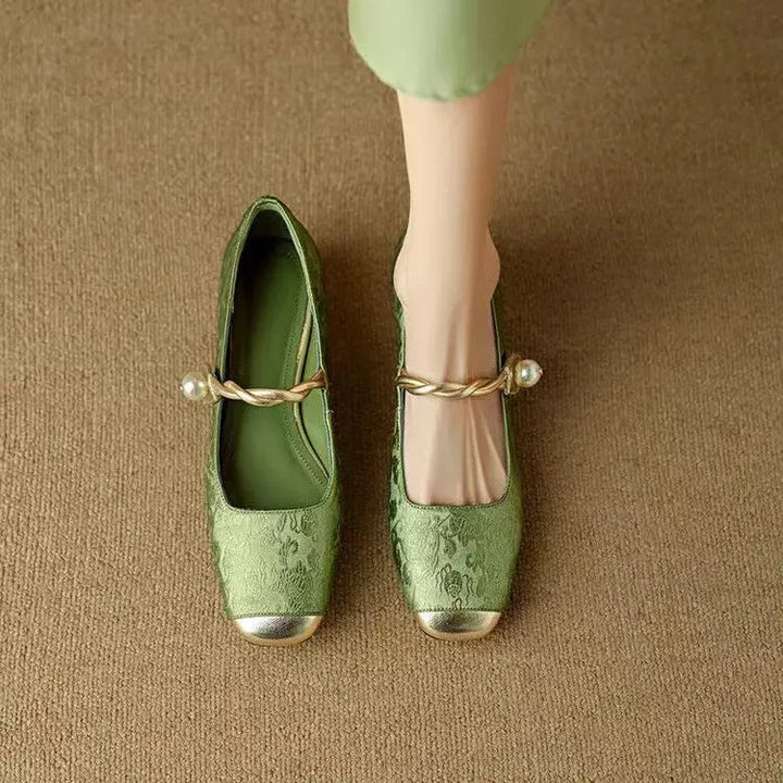 Gaetana | Women's Embellished Block-Heel Strappy Mary-Jane Pumps