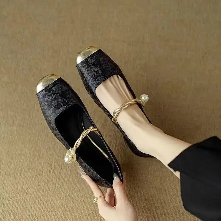 Gaetana | Women's Embellished Block-Heel Strappy Mary-Jane Pumps