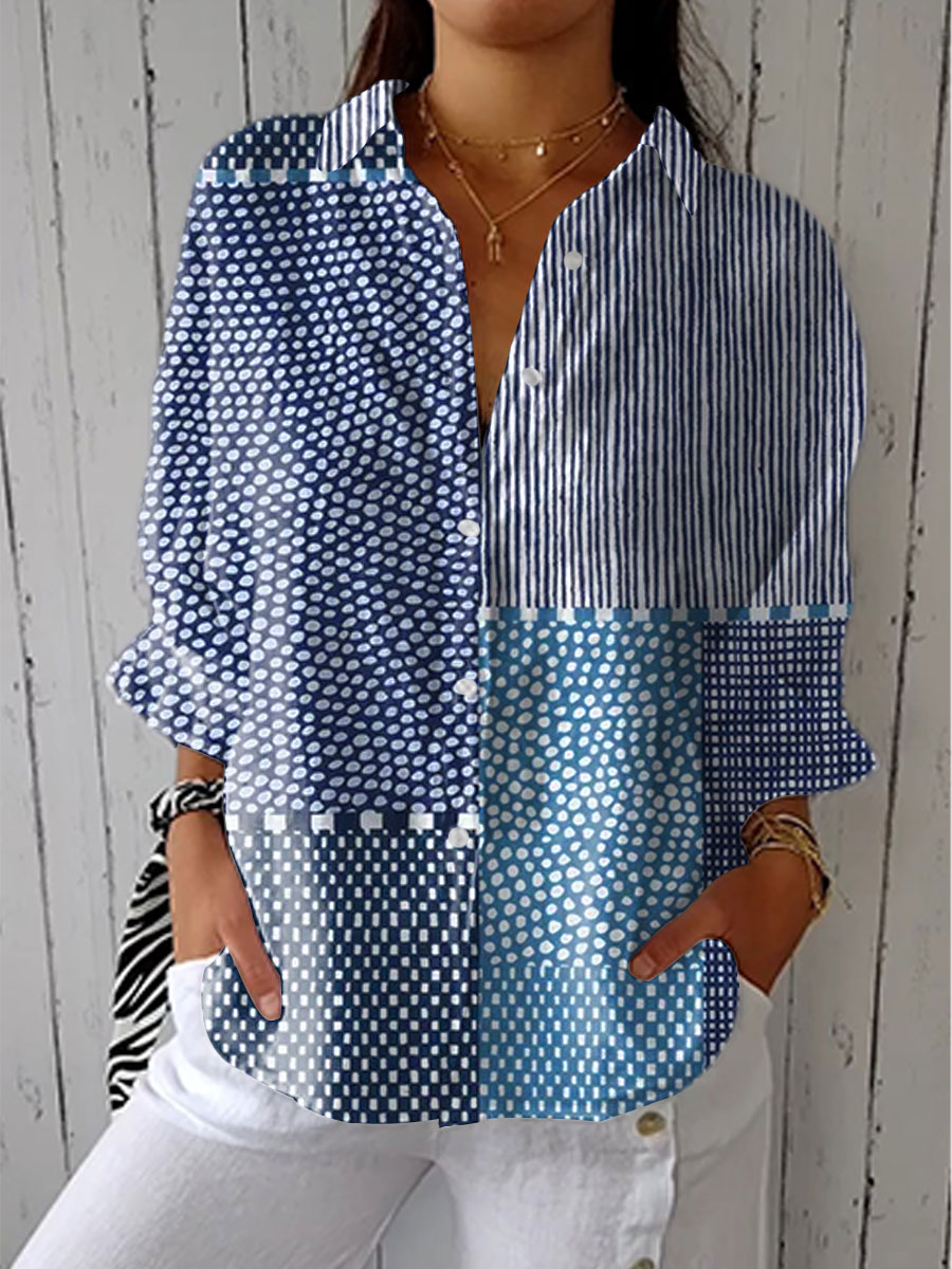 C&M® | Ocean Patchwork Blouse