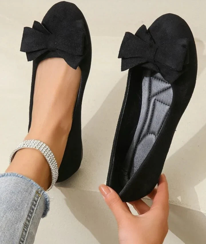 Lysette | Women's Bow Round-Toe Slip-On Ballet Flats