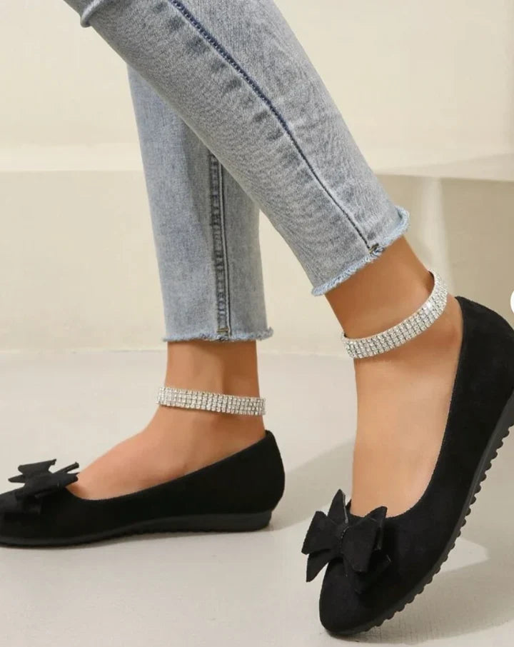 Lysette | Women's Bow Round-Toe Slip-On Ballet Flats