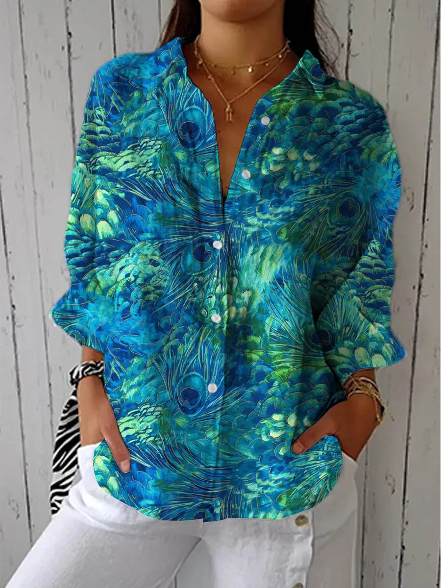 C&M® | Peacock Grace Blouse Carol & Margaret Wilmington