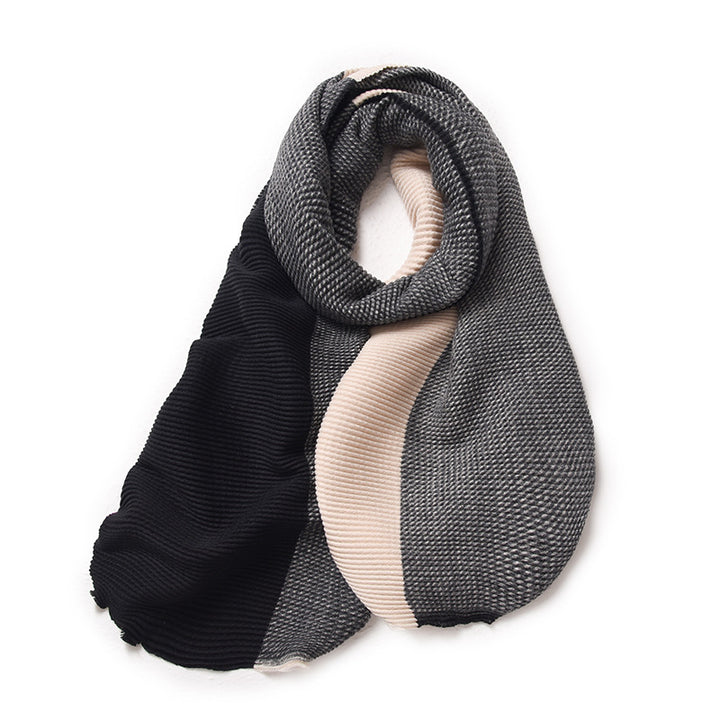 Gradient winter scarf for women in faux cashmere