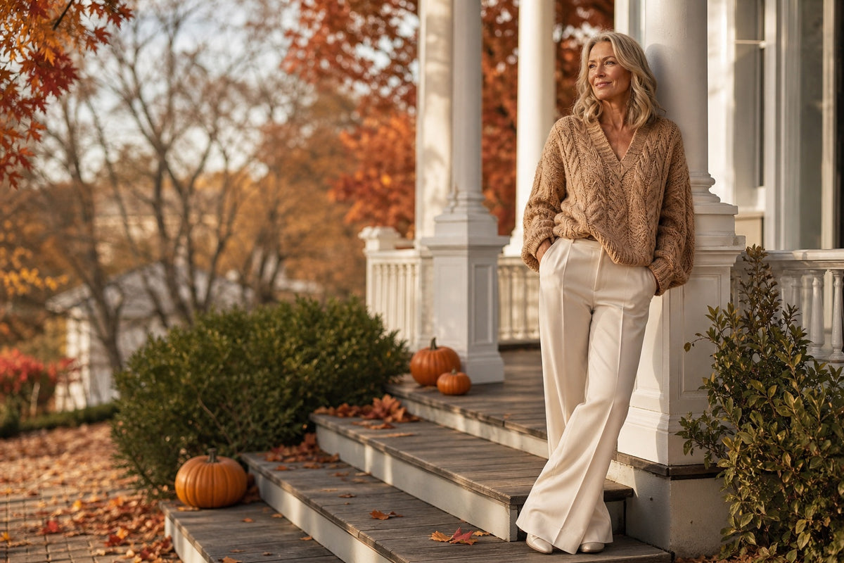 Dressed for golden hours.