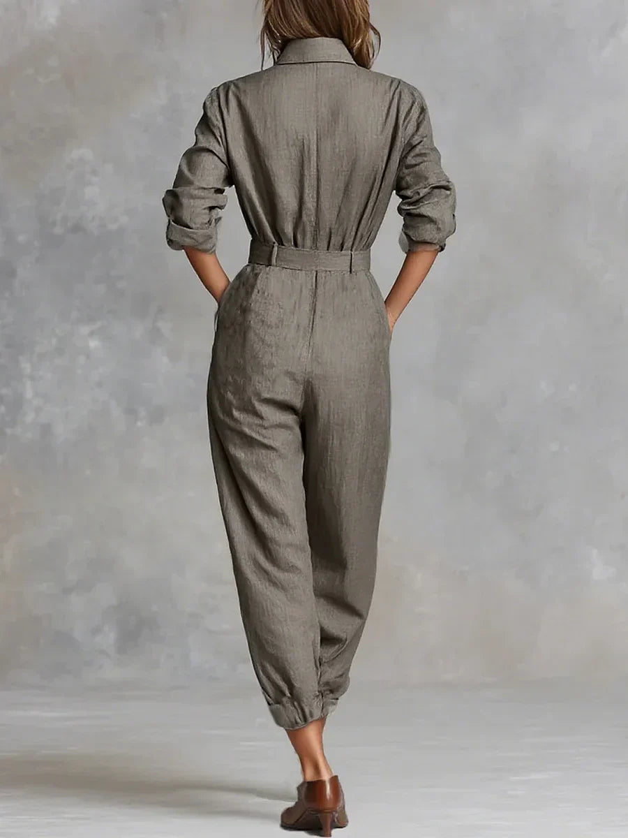 C&M® | Elegant Suede Jumpsuit Carol & Margaret Wilmington
