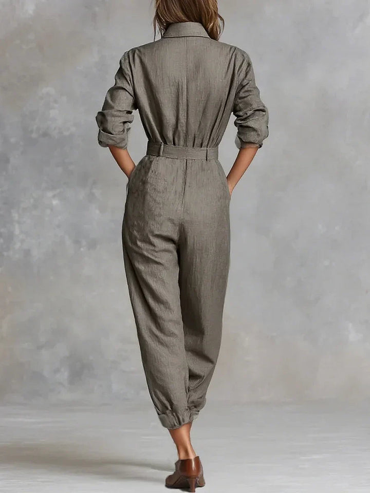 C&M® | Elegant Suede Jumpsuit Carol & Margaret Wilmington