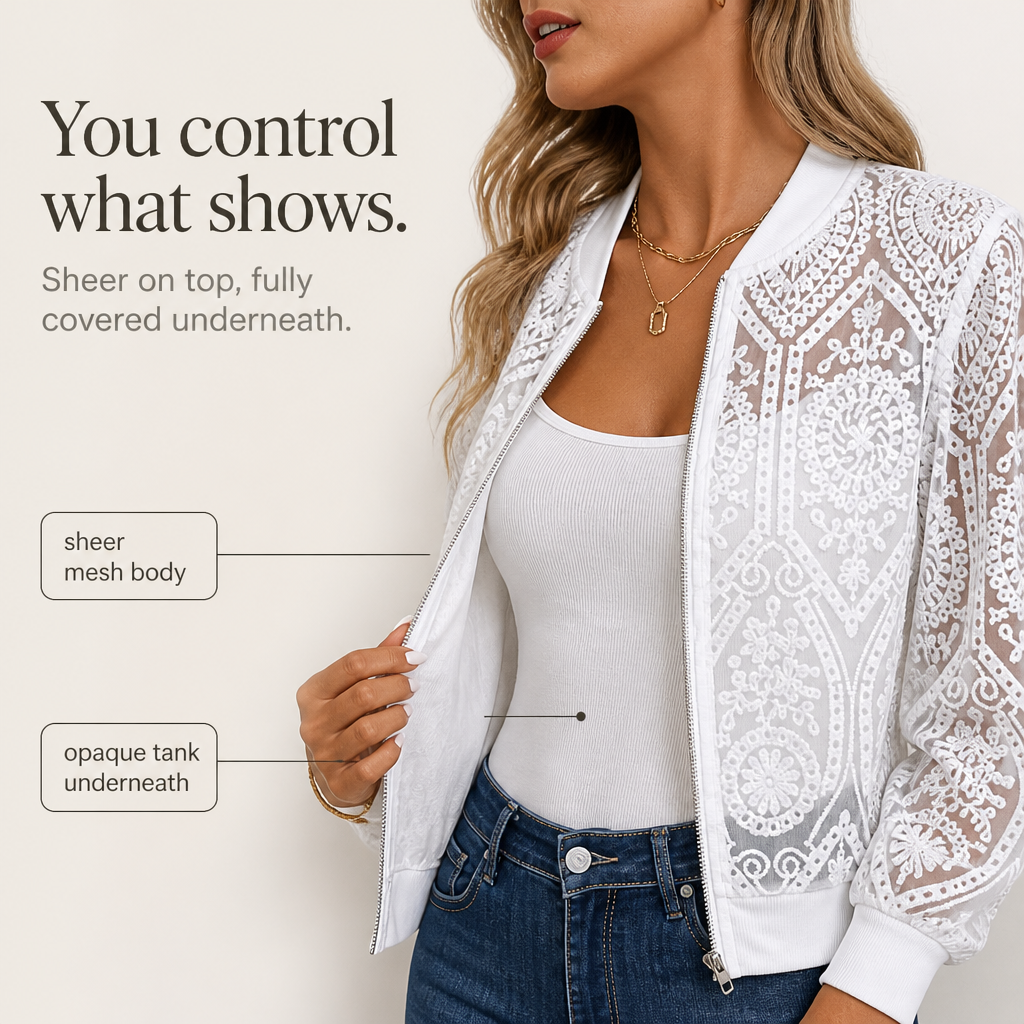 Verity | Women's Printed Floral Bomber Jacket