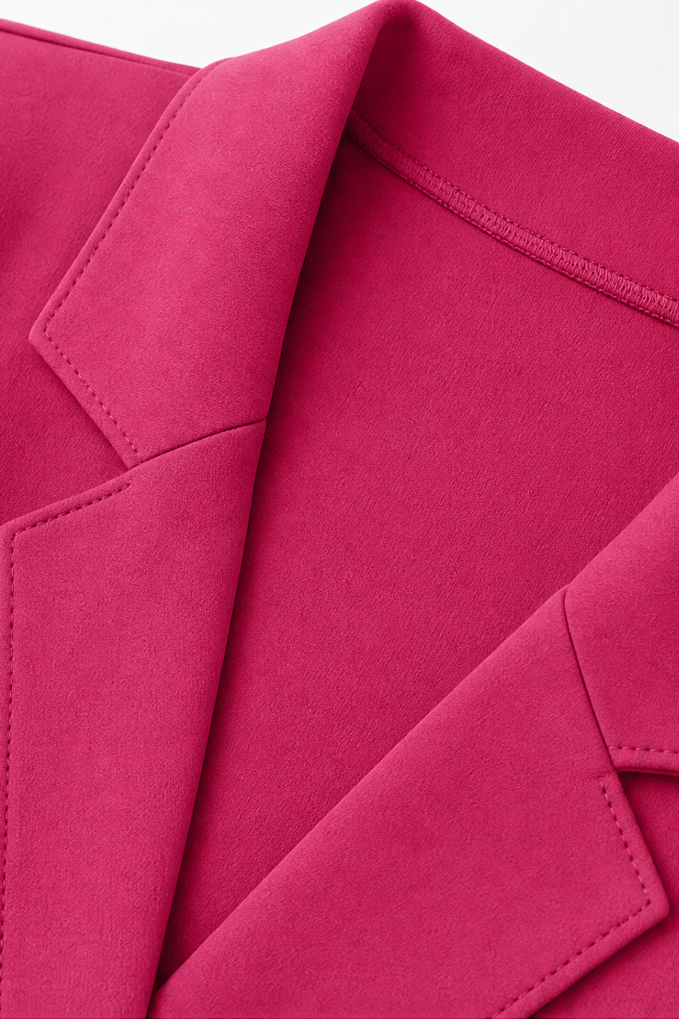 Women's structured lapel blazer cardigan front view