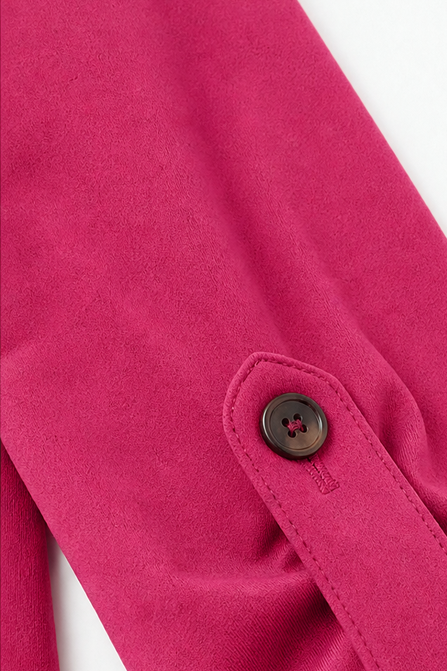 Women's structured lapel blazer cardigan front view