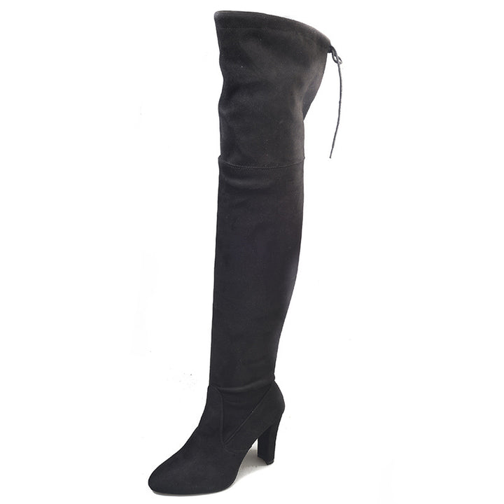 Women's over the knee boots with thick heel