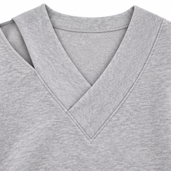 Melina | Women's Oversized Ribbed Long-Sleeve Hoodie