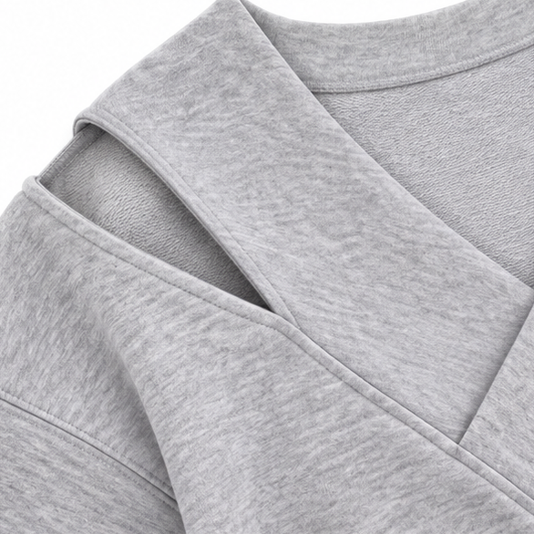 Melina | Women's Oversized Ribbed Long-Sleeve Hoodie