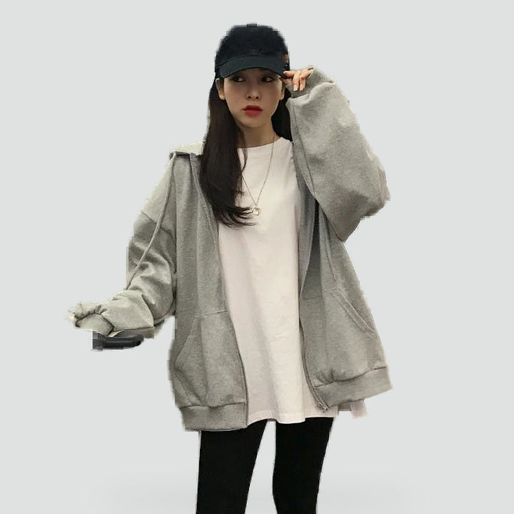 Varvara | Women's Relaxed Zip-Front Long-Sleeve Hoodie