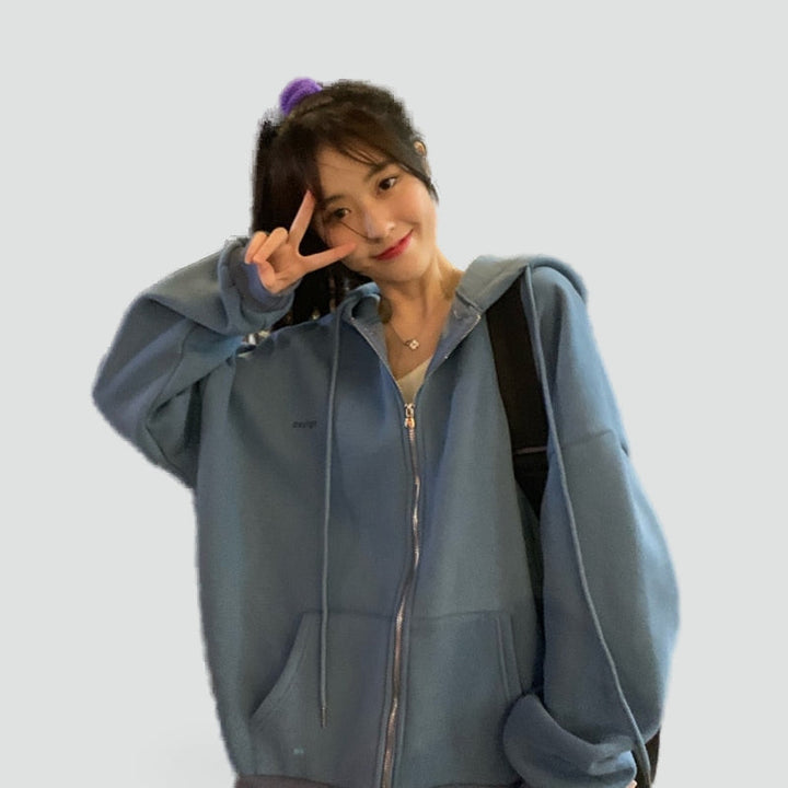 Varvara | Women's Relaxed Zip-Front Long-Sleeve Hoodie