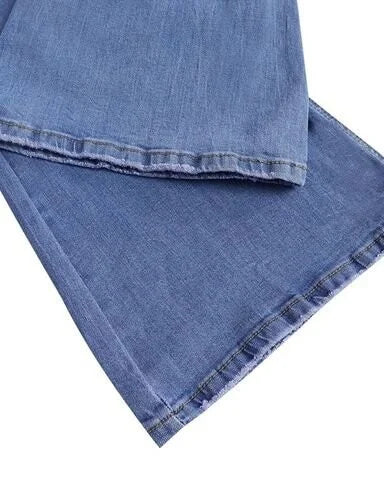 Dolly | Women's High Waist Button Fly Flared Jeans
