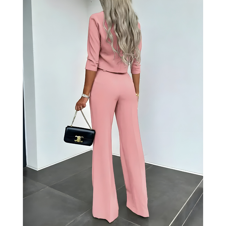 Dayana | Women's Cropped Top Wide Leg Co-ord Set