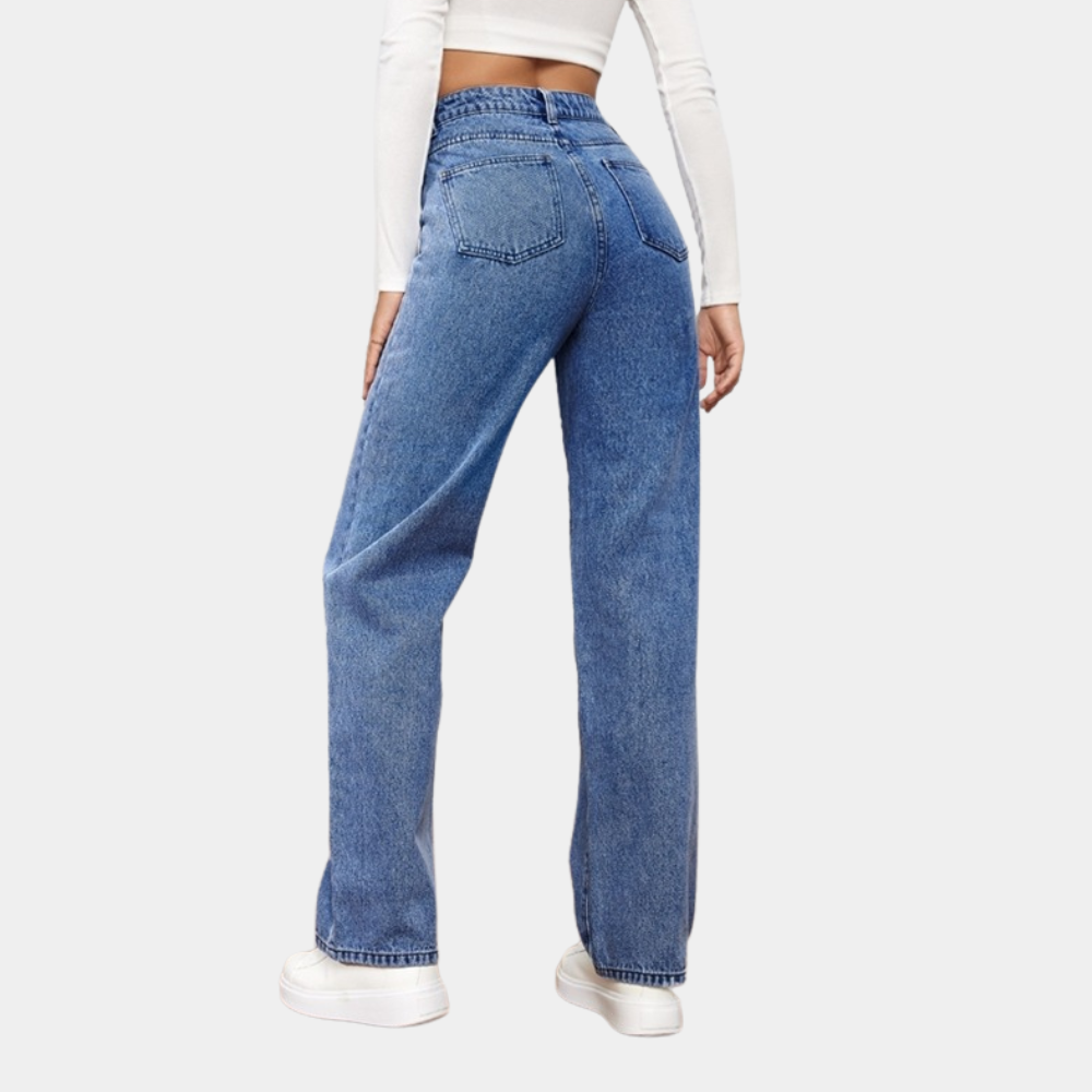Gillian | Women's High Waist Wide Leg Jeans