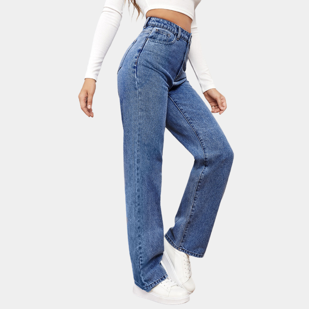 Gillian | Women's High Waist Wide Leg Jeans
