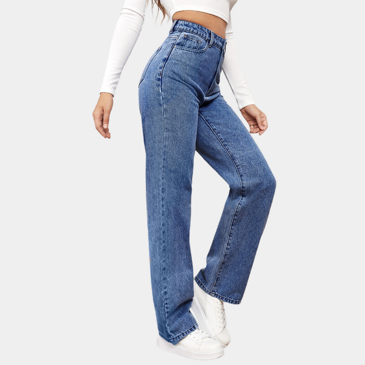 Gillian | Women's High Waist Wide Leg Jeans