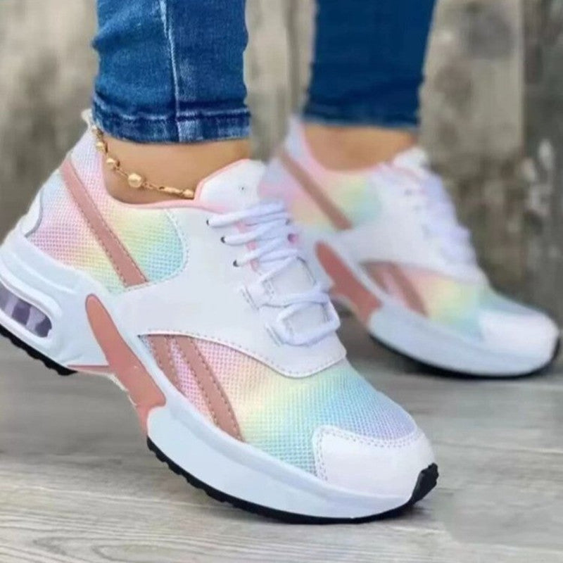 Amanda | Womens Chunky Air Sole Lace Up Running Sneakers
