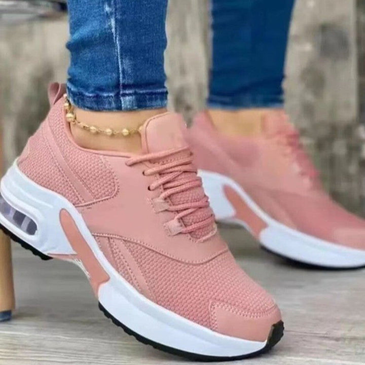 Amanda | Womens Chunky Air Sole Lace Up Running Sneakers