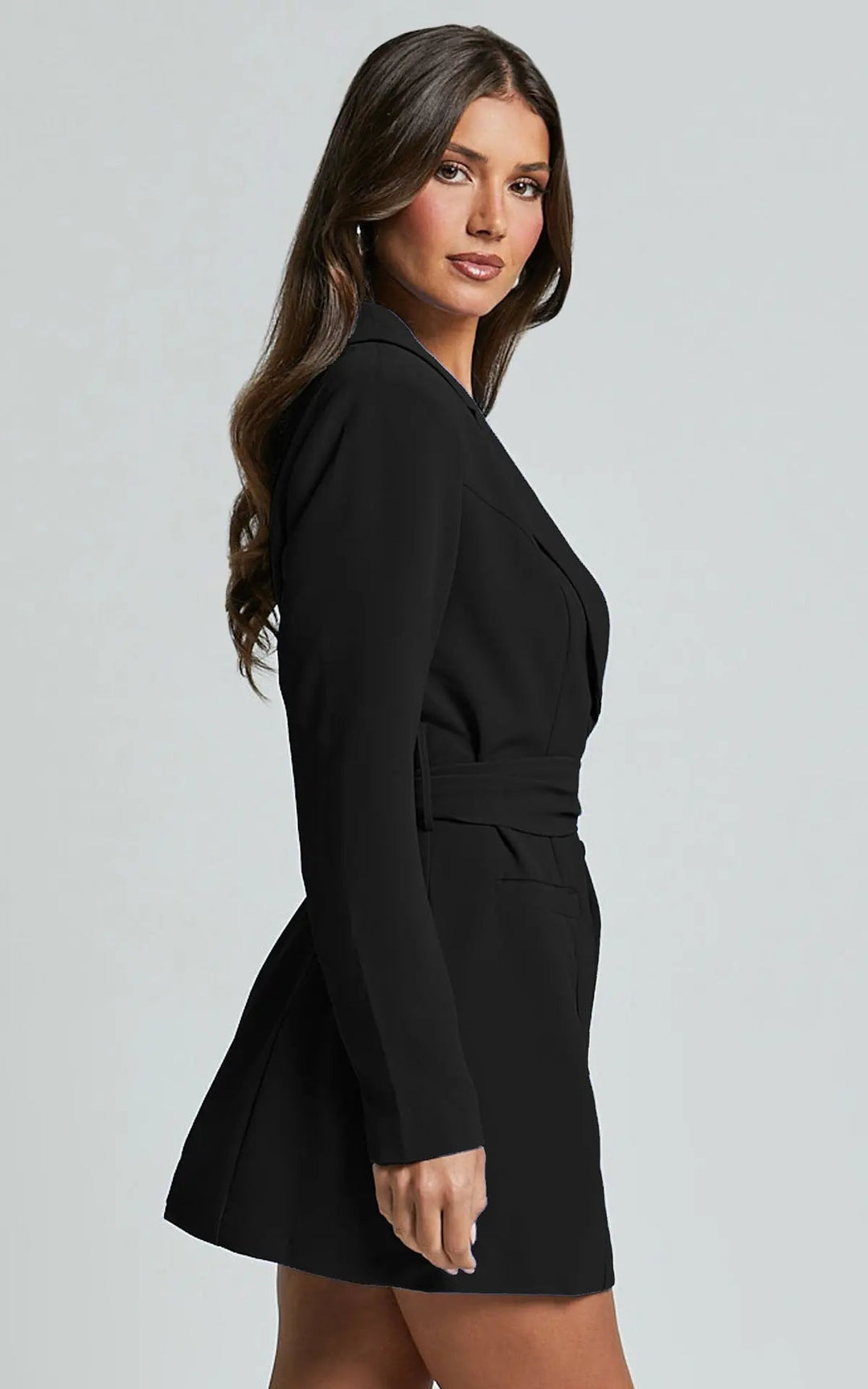 Jenna | Women's Belted Blazer Mini Dress