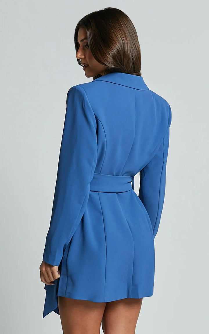 Jenna | Women's Belted Blazer Mini Dress