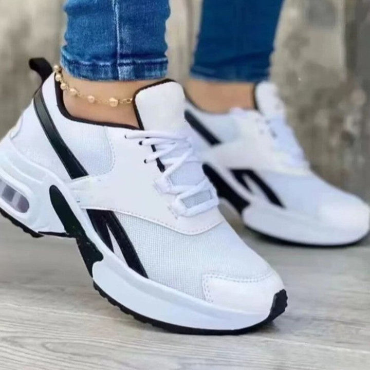 Amanda | Womens Chunky Air Sole Lace Up Running Sneakers
