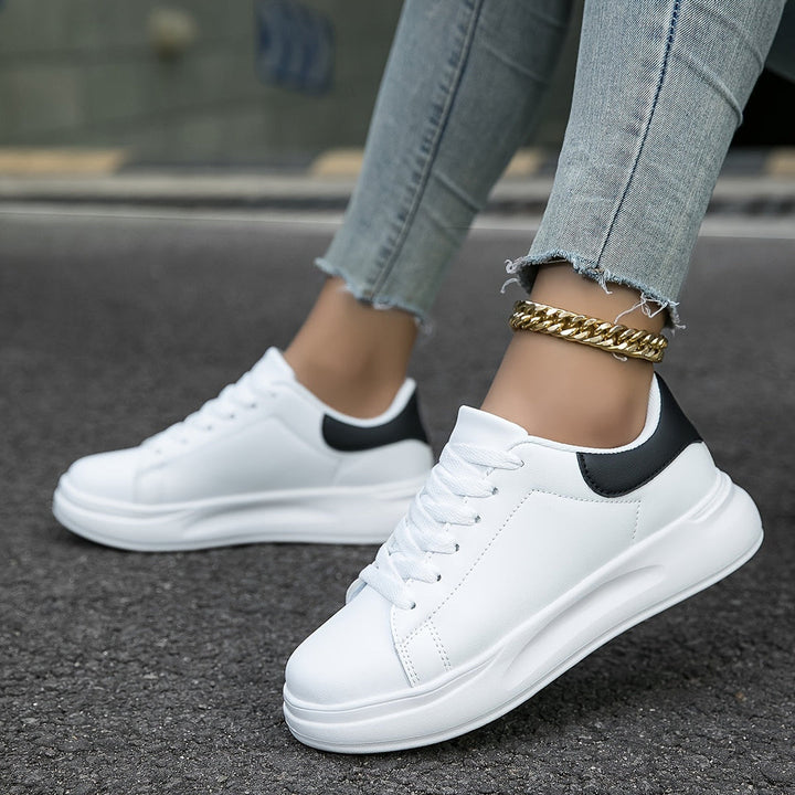 Demetria | Womens Chunky Sole Lace Up Court Sneakers