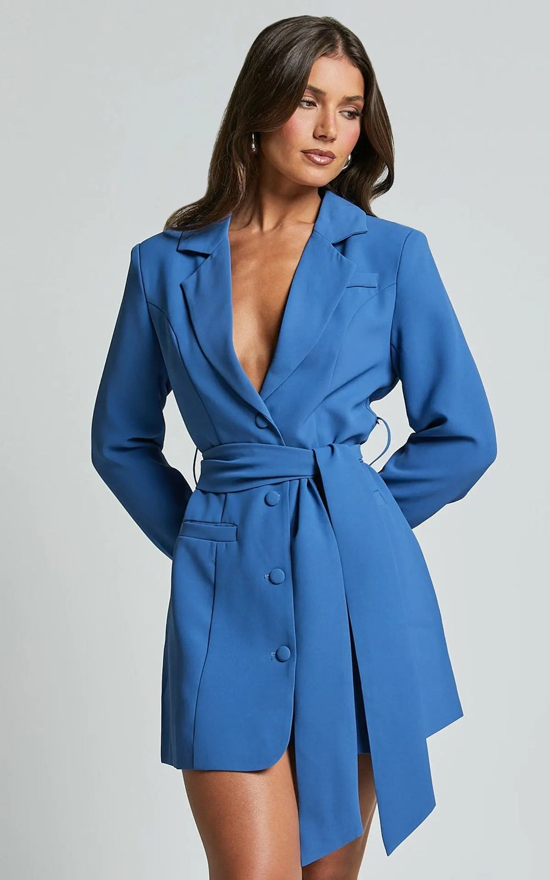Jenna | Women's Belted Blazer Mini Dress